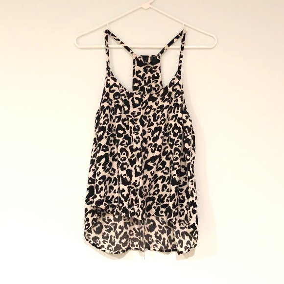Racer back snow leopard print tank - Picture 4 of 6